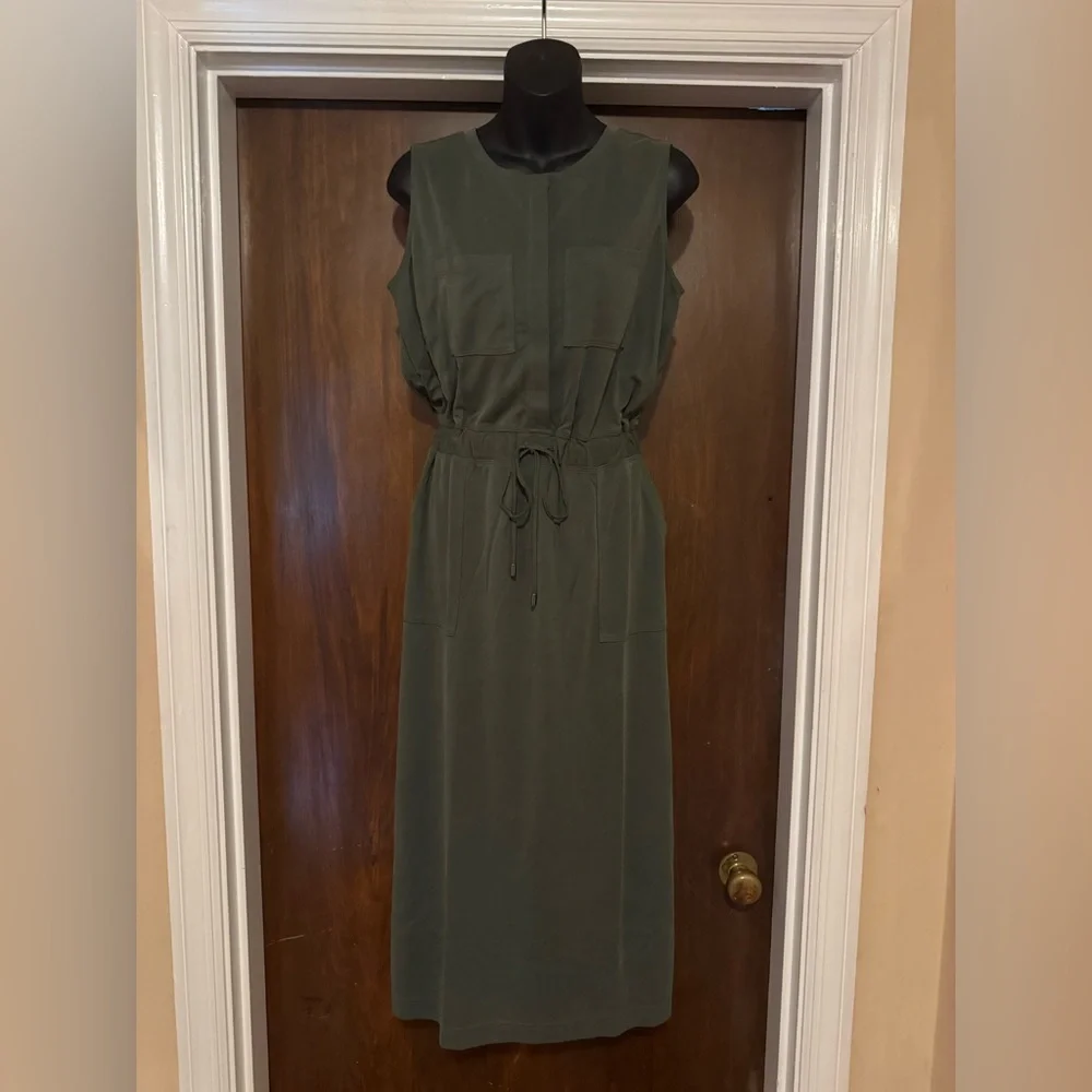 Lou & Grey Olive Green Dress - Size XS - 50” in L - NWT - Picture 1 of 4